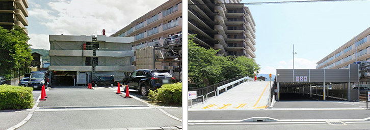 機械駐車場から自走式立体駐車場への建て替え(大津市マンション)